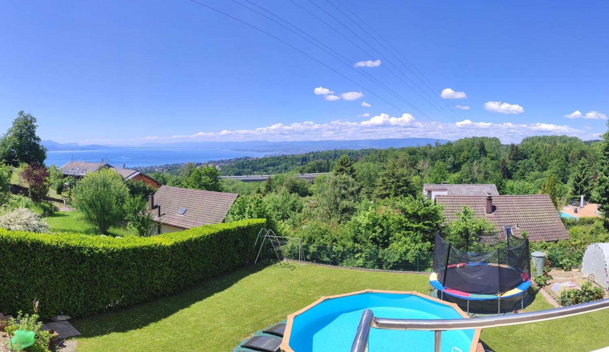 Beau Studio Avec Terrasse Et Vue Exclusivement Pour Non Fumeurs Belmont-sur-Lausanne Dış mekan fotoğraf